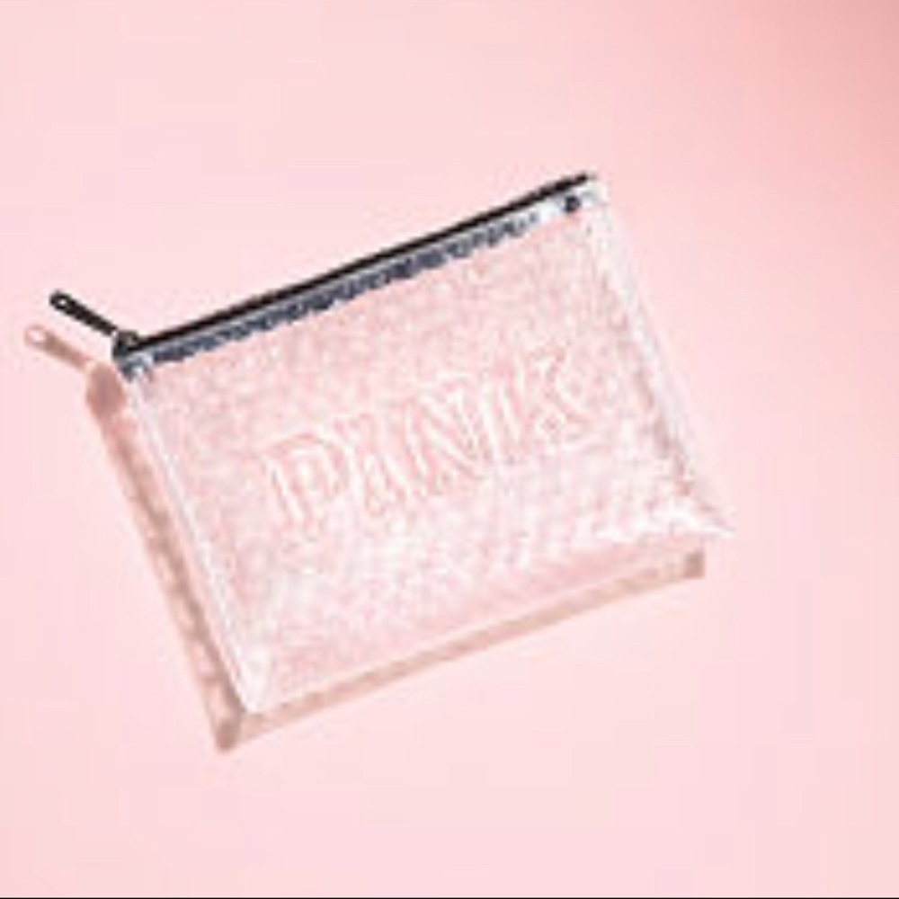 PINK new Glitter Dot Beaty Pouch 😍